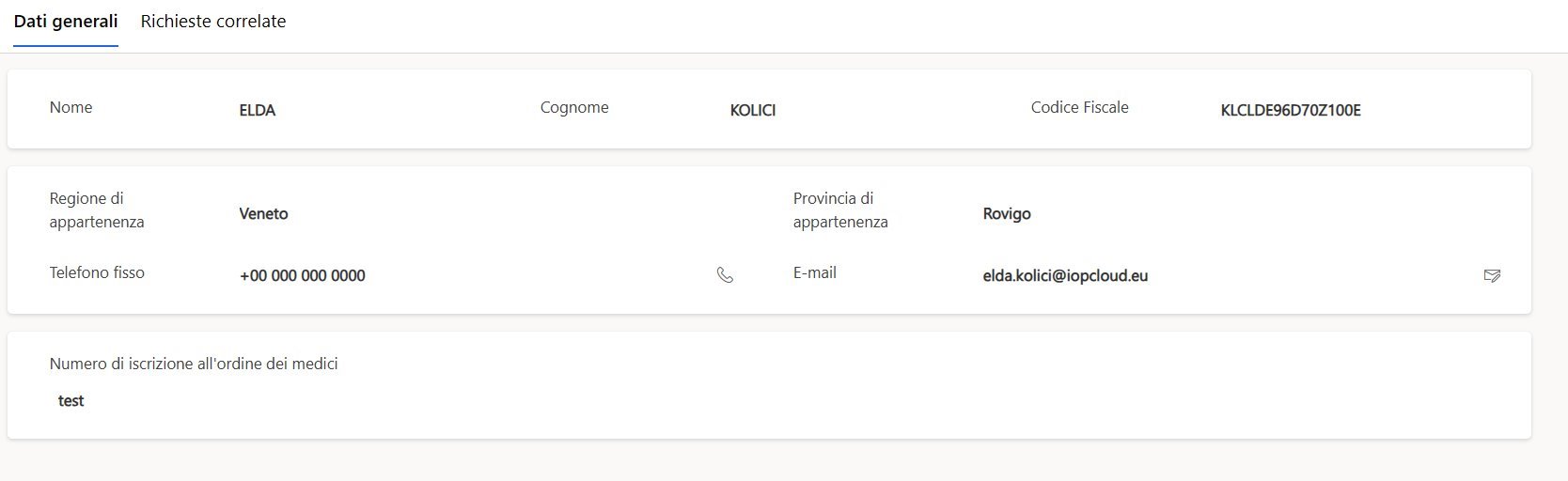 imagine Dettagli del medico