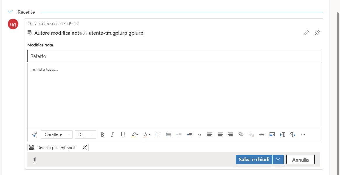 imagine Aggiornamento del referto
