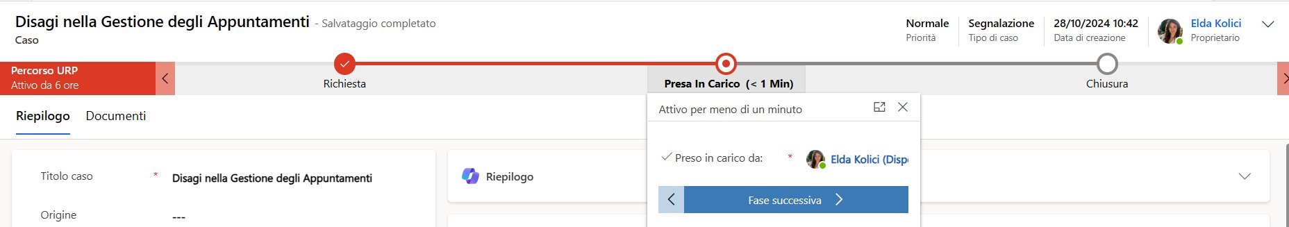 imagine Chiusura di una richiesta