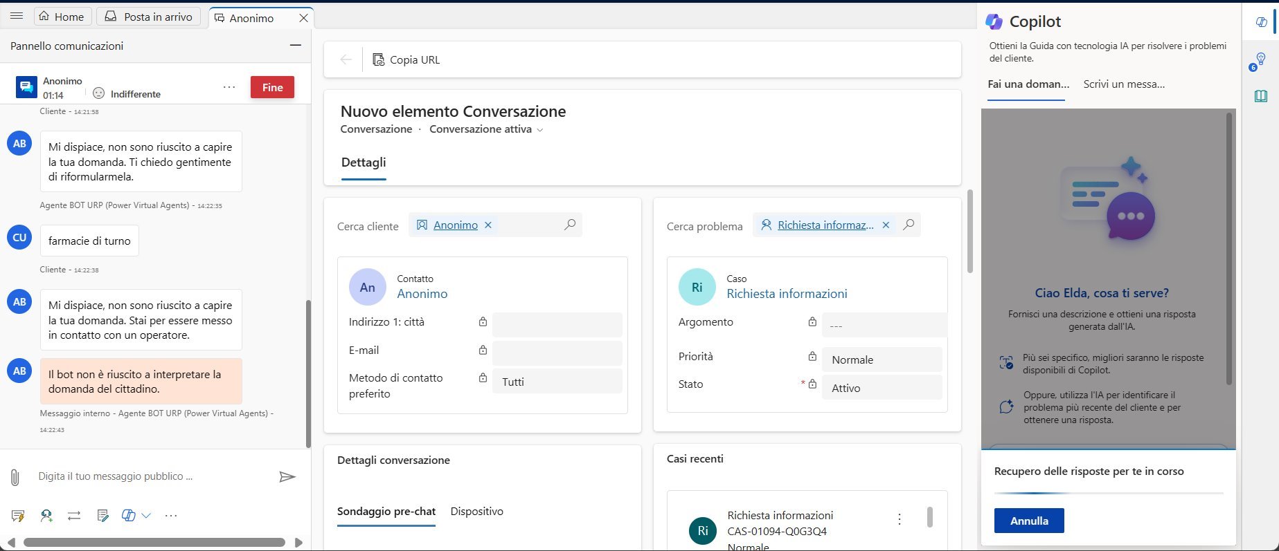 imagine Nuova conversazione in arrivo