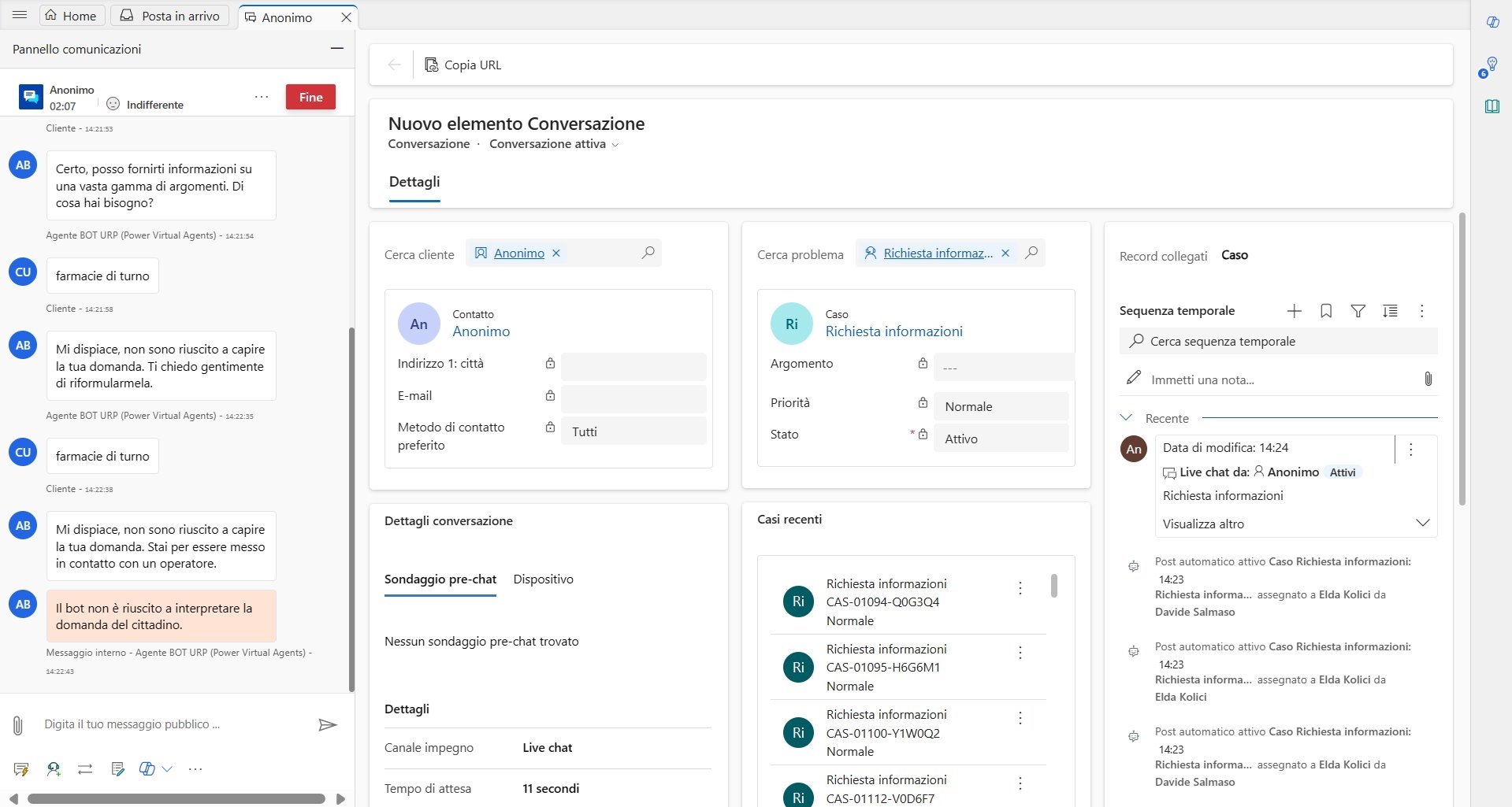 imagine Nuova conversazione in arrivo