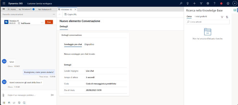 imagine Nuova conversazione in arrivo