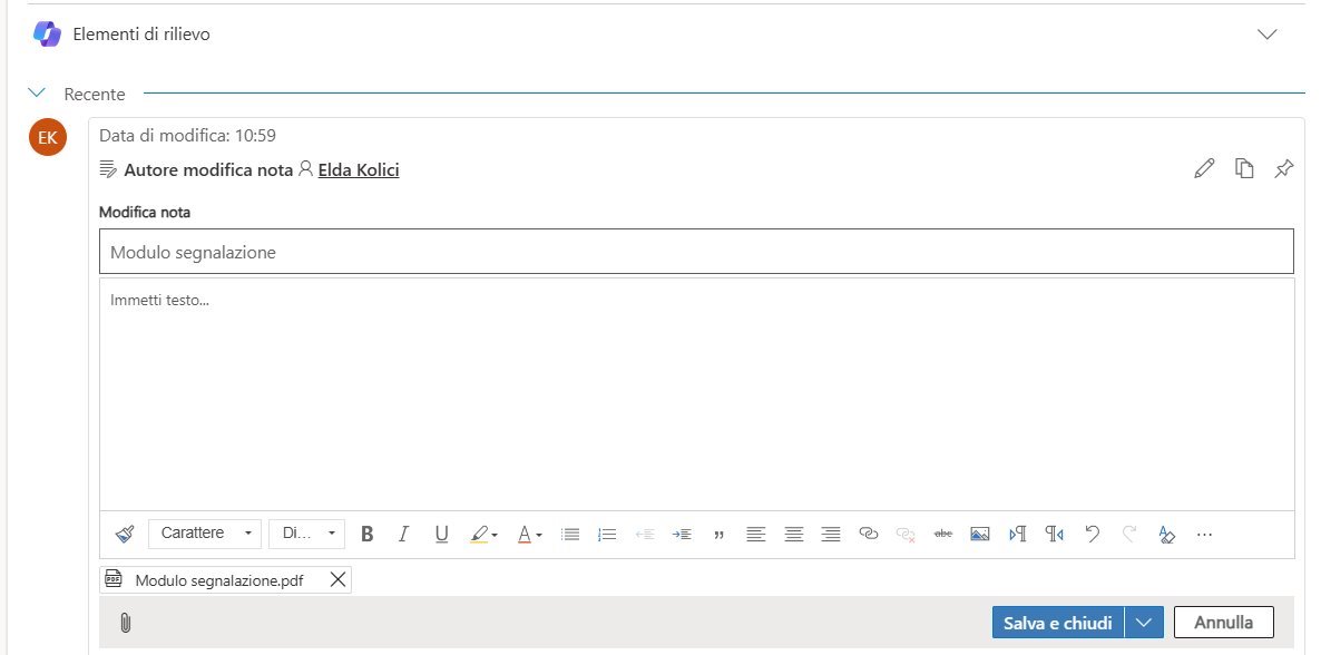imagine Aggiornamento nota