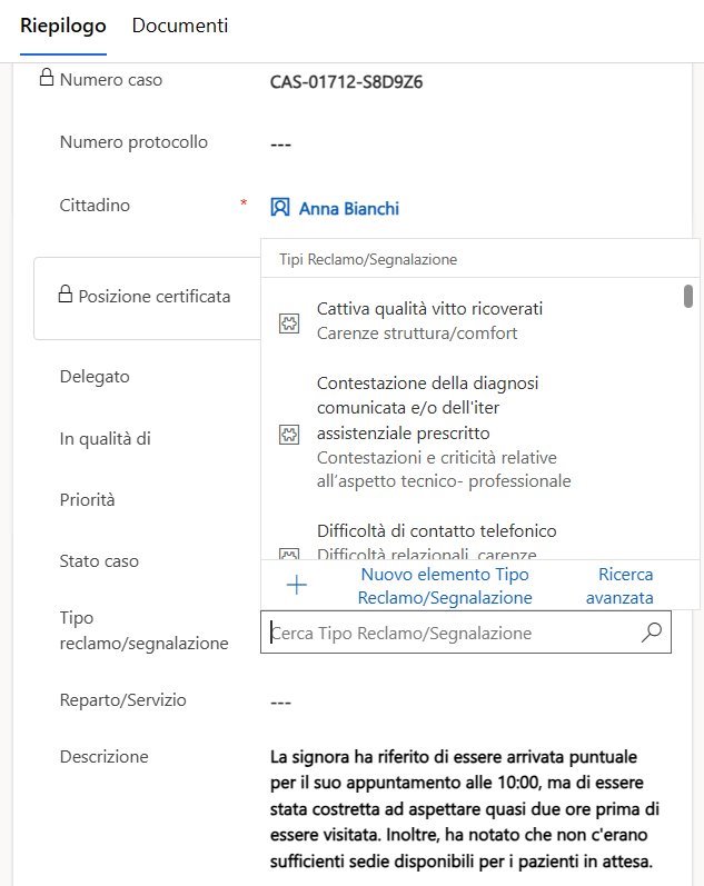 imagine Creazione di una nuova richiesta