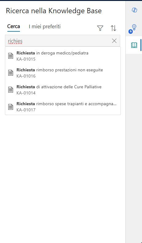 imagine Ricerca nella Knowledge Base