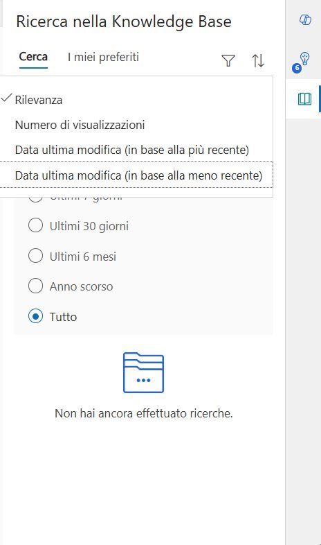 imagine Ricerca nella Knowledge Base